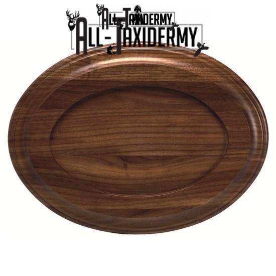 SKU 0138 Walnut Oval Base - 9" x 12" - Image 2