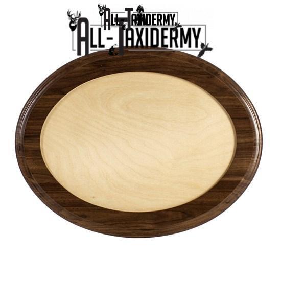 SKU 0139 Walnut Oval Base - 14" x 18" - Image 2