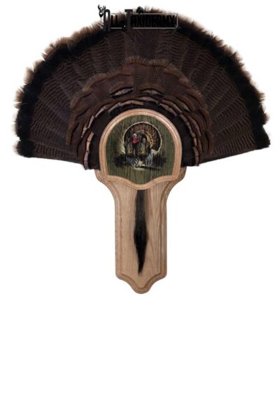 SKU 0107 Deluxe Turkey Display Plaque Kit, Oak Drumsticks