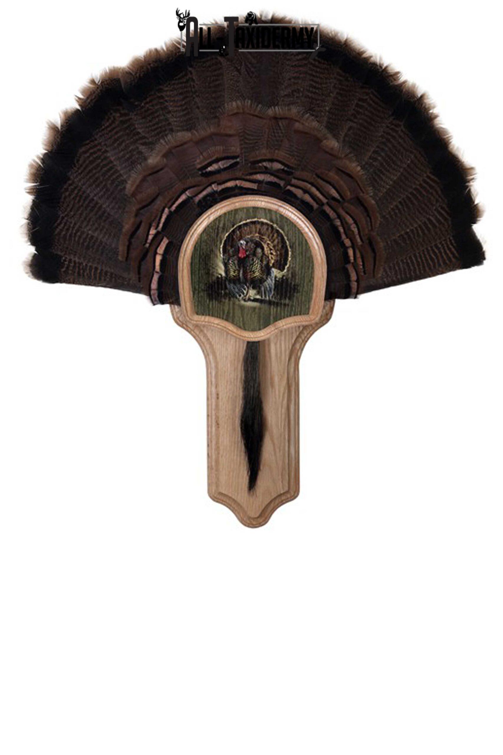 SKU 0107 Deluxe Turkey Display Plaque Kit, Oak Drumsticks