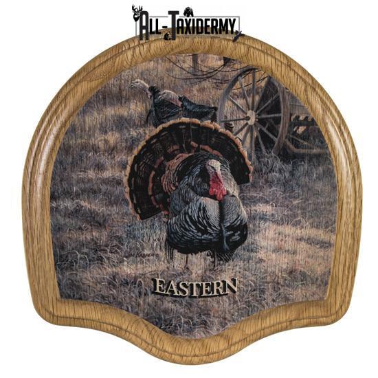 SKU 0105 Deluxe Turkey Display Plaque Kit, Oak Eastern - Image 2
