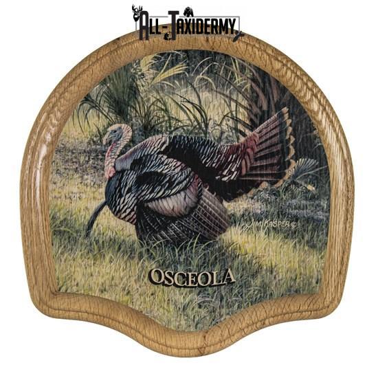 SKU 0106 Deluxe Turkey Display Plaque Kit, Oak Osceola - Image 2