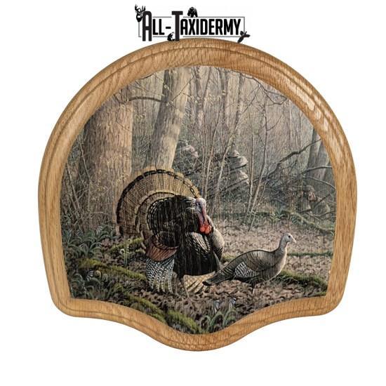 SKU 0100 Deluxe Turkey Display Plaque Kit, Oak Tom Foolery - Image 2