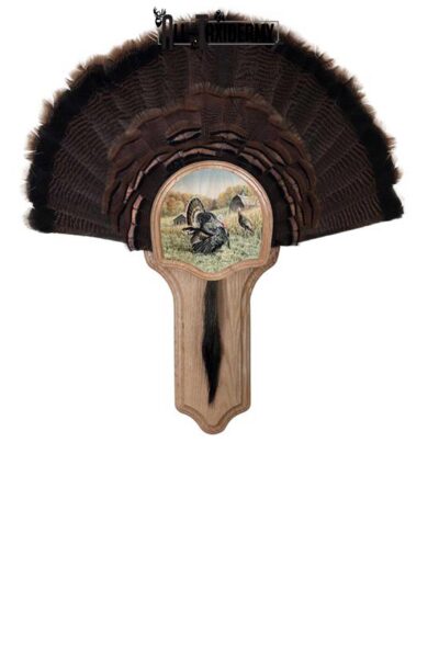 SKU 0101 Deluxe Turkey Display Plaque Kit, Oak On Display