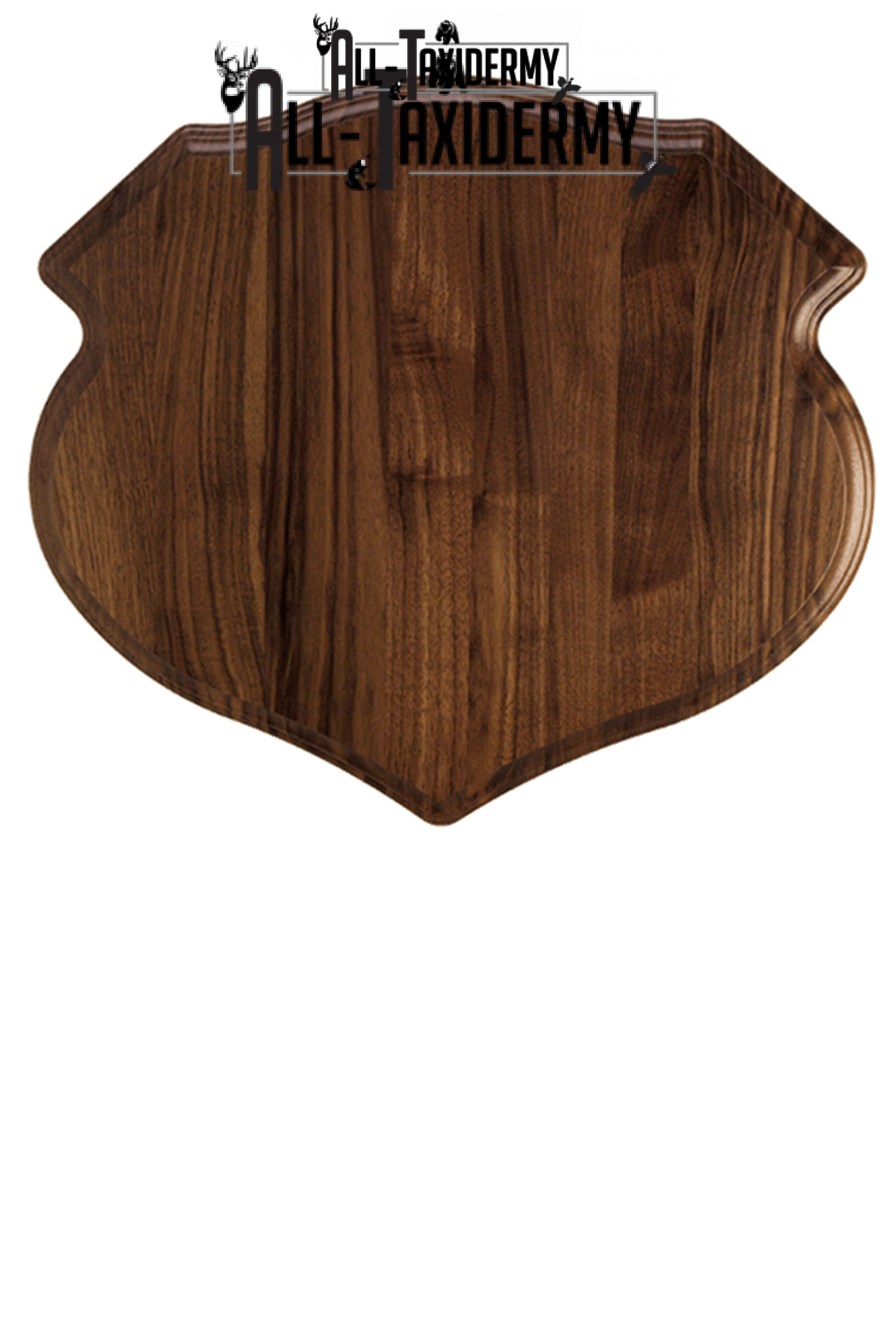 SKU 0133 Walnut Moose Plaque Design - 16" x 18"