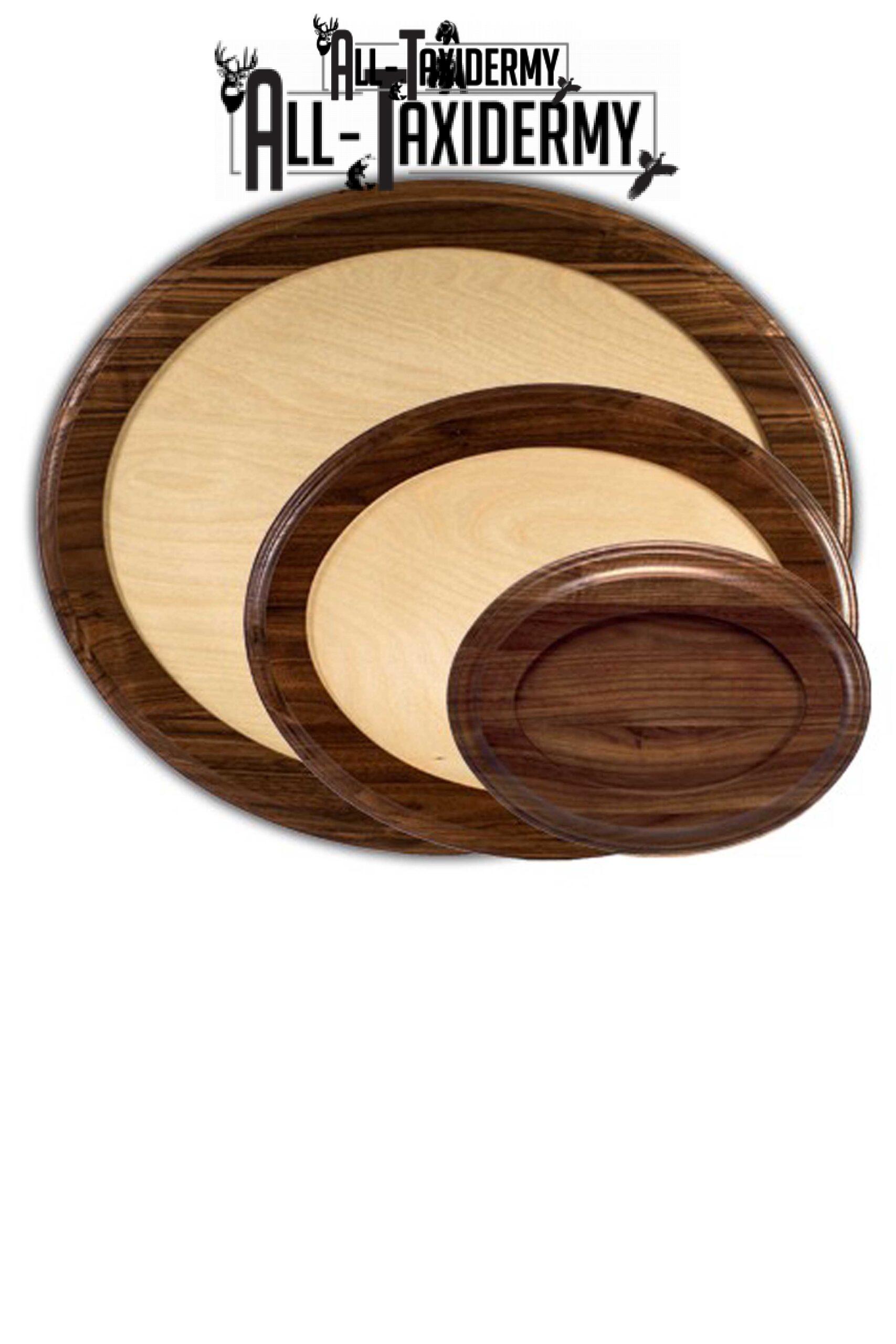 SKU 0138 Walnut Oval Base - 9" x 12"