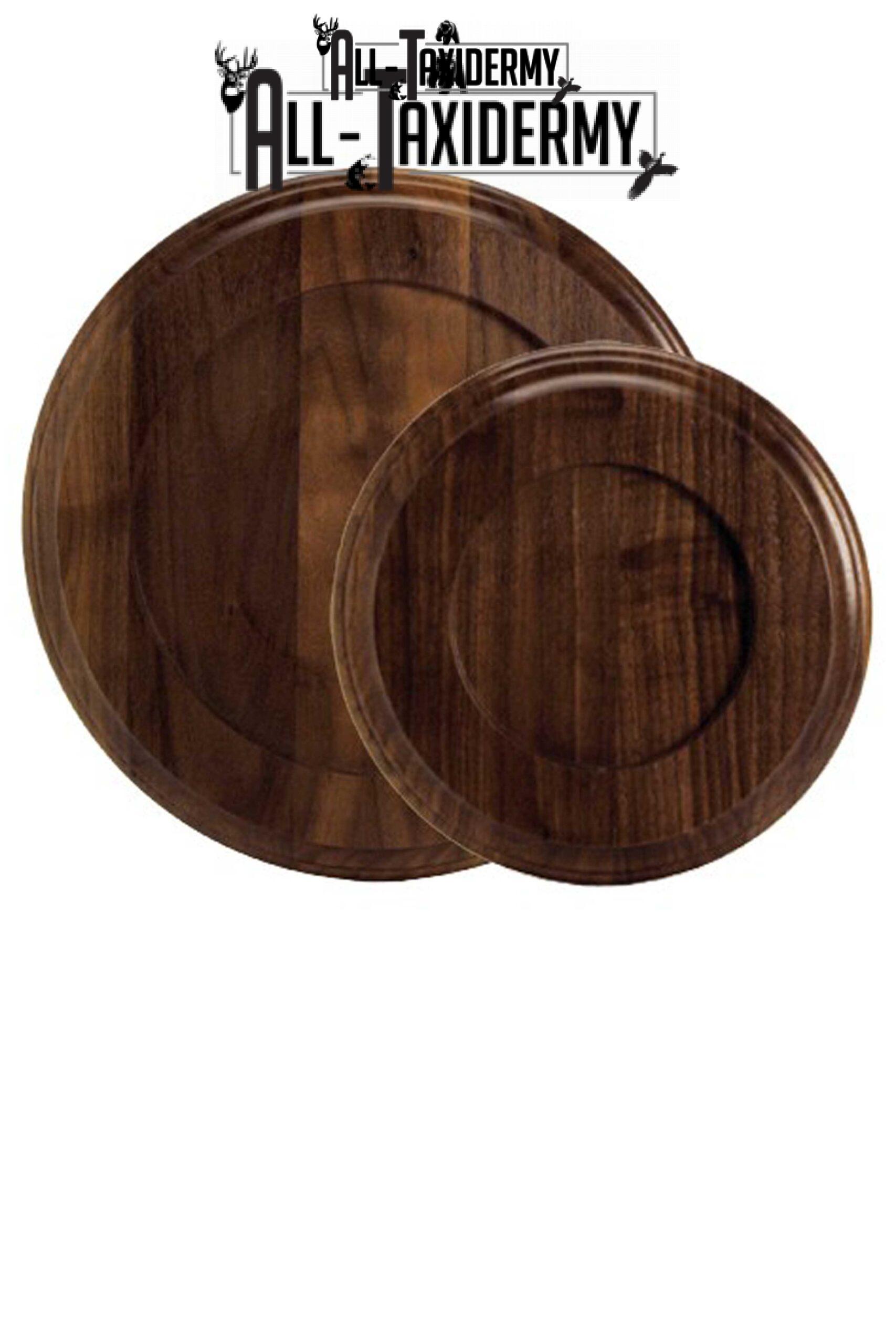 SKU 0141 Walnut Round Base - 12"