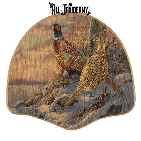 SKU 0113 Pheasant Tail Display Plaque Kit, Oak Twilight Escape - Image 2