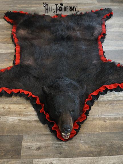 Black bear taxidermy rug SKU 2268