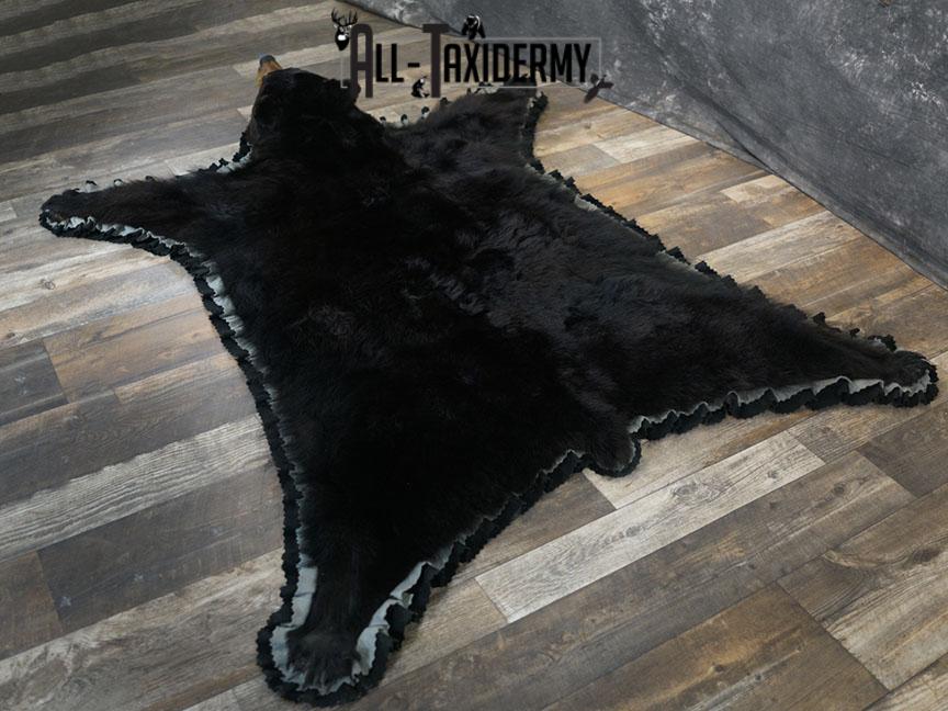 XL Black bear rug taxidermy mount SKU 2347 - Image 7