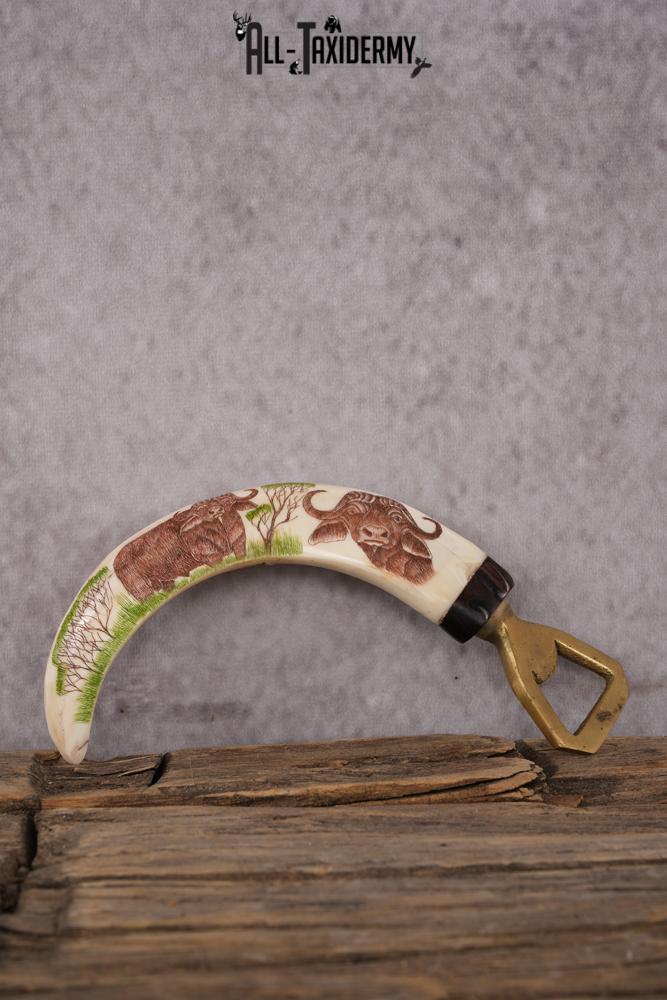 Scrimshaw Warthog Tusk Bottle Opener SKU 2426