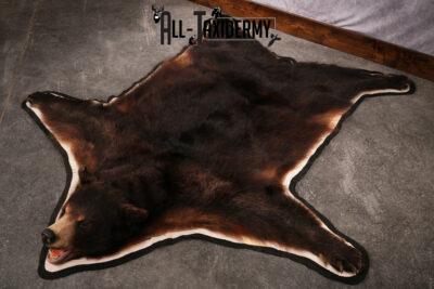 Black bear taxidermy rug SKU 2515