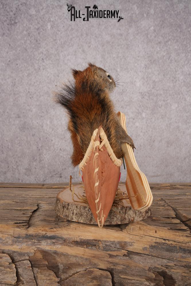 Red Squirrel in a Canoe SKU 3072 - Image 2